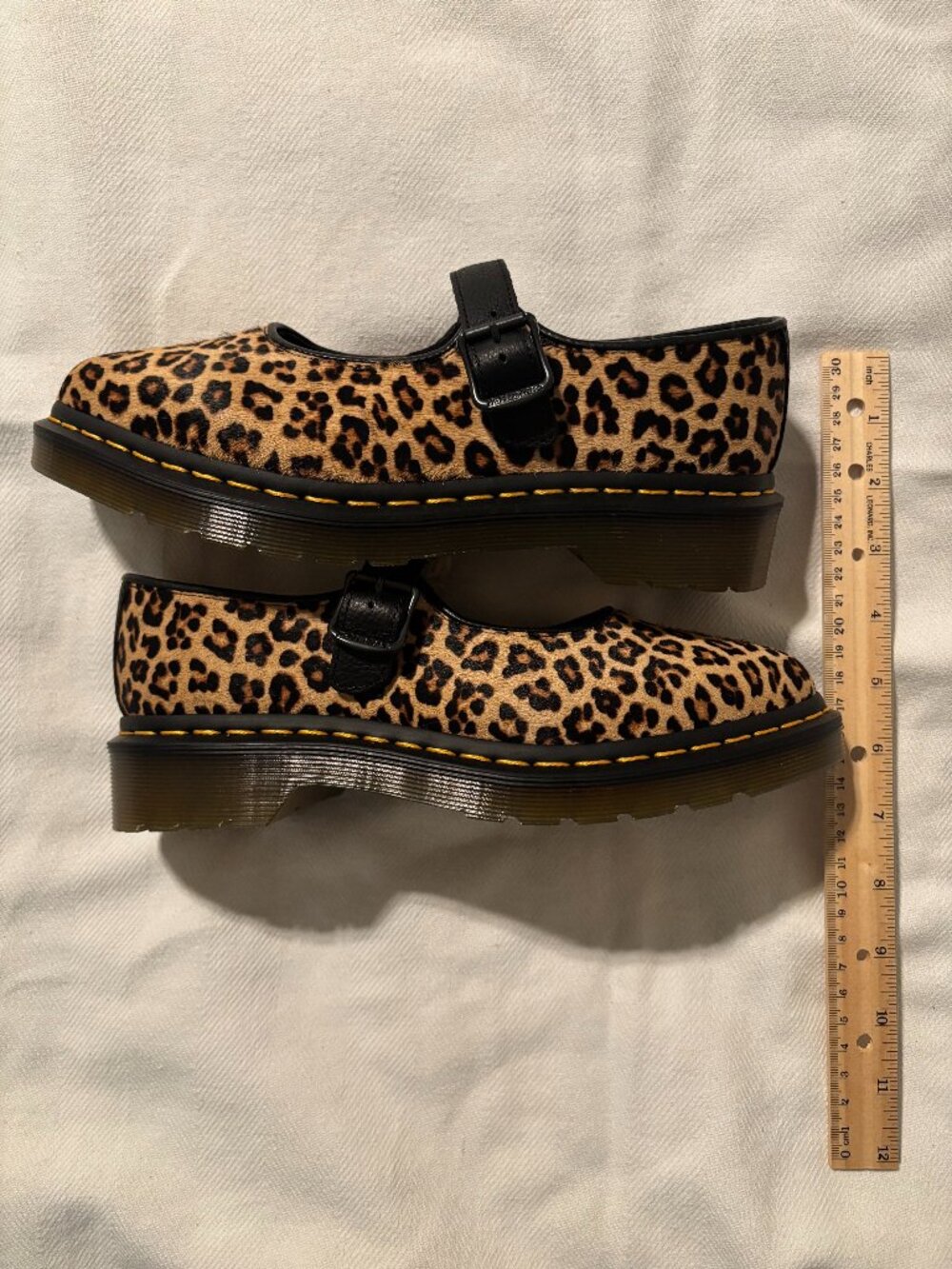 Dr Martens Elphie Leopard Mary Jane